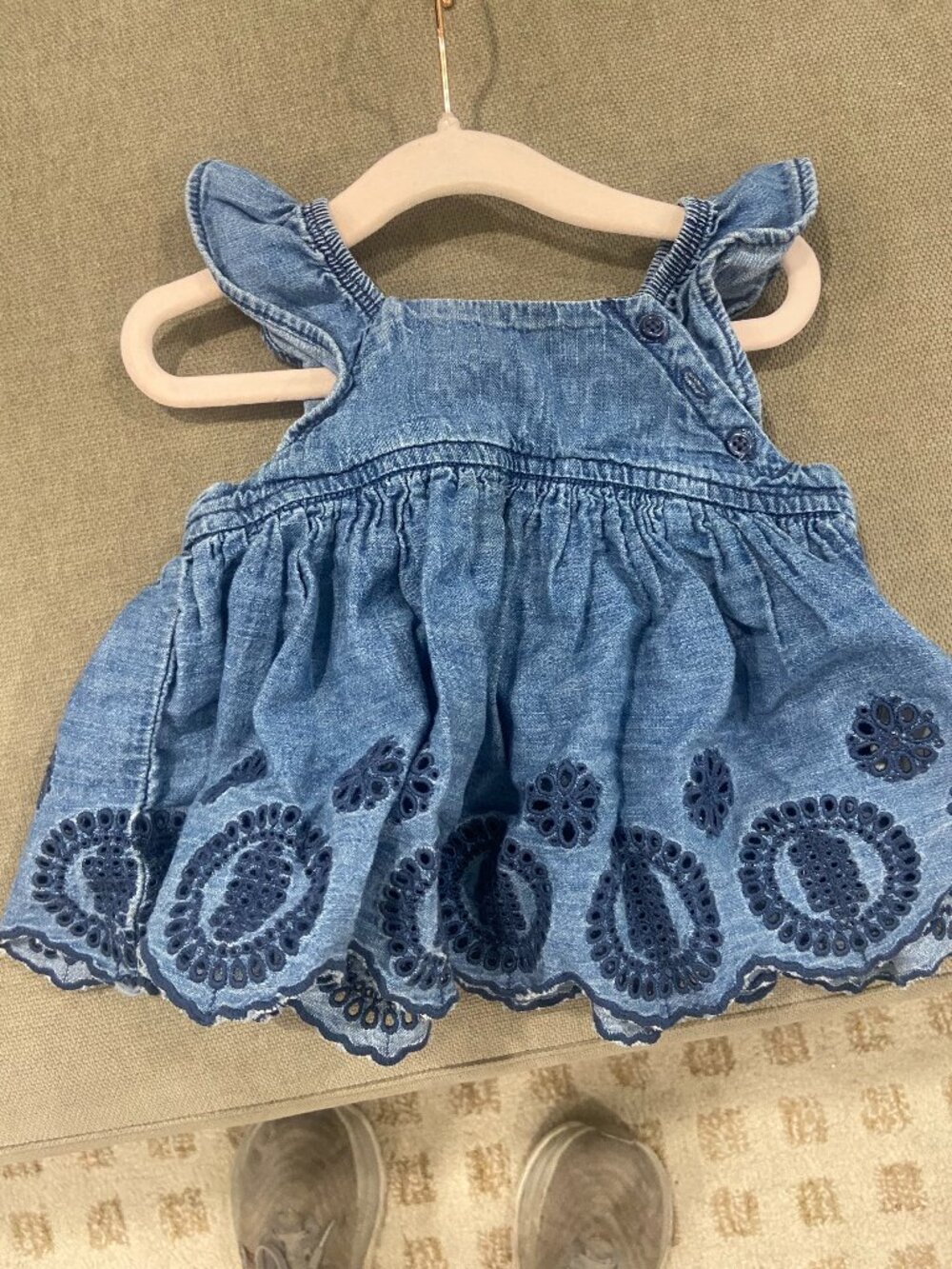 6-12 Month Girls Baby Gap Denim Blouse